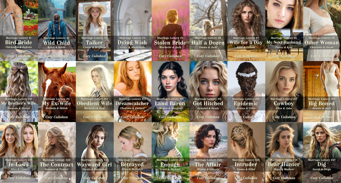 Marriage Lottery series by Caty Callahan, wholesome romances for everyone
